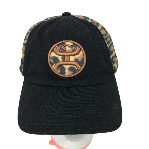 Hooey Other - Hooey Gold Logo Leopard Cheetah Print Mesh Adjustable Snapback Truckers Hat Cap